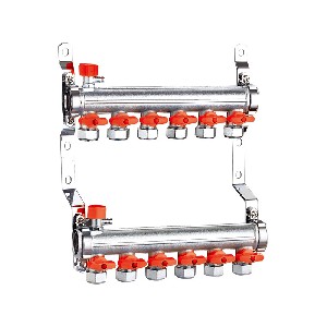 High quality brass under floor heating manifold A-1010A