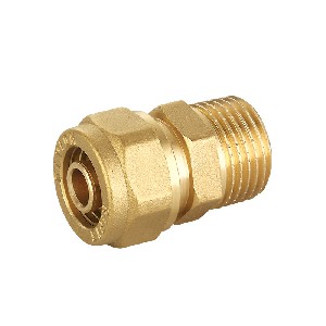 Male female brass plumbing pipe fitting A-1301