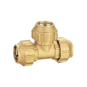 Good price economic equal tee brass fitting A-1605