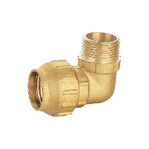 High quality 90 degree compression brass fitting A-1607