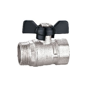 Butterfly handle CQ thread brass balll valve A-2012