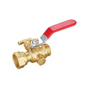 High quality brass natural colour forged water ball valve A-2014