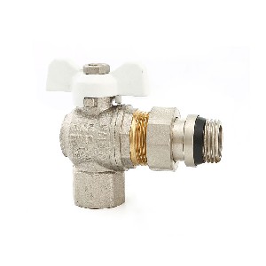 High quality brass valve with live connector ball valve A-2050B