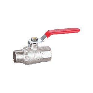 Long level handle male female brass full bore ball valve A-2064