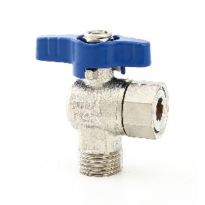 Brass angle valve with simple plastic handle A-5031