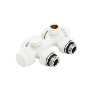 New design radiator valve with black and white surface A-4034