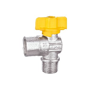 Brass angle valve with plastic handle A-5018