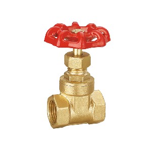 Super quality with wheel handle brass gate valve A-6007