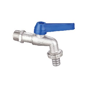 Brass ball bibcock with blue handle good quality A-7006