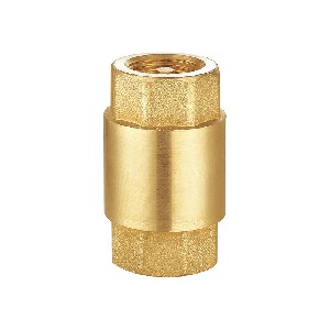 Brass universal check valve with plastic core A-8001