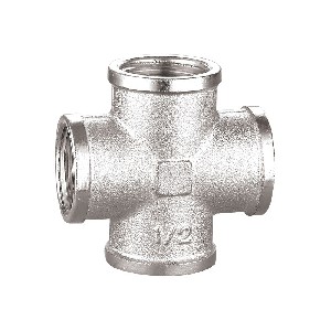 Brass insert PPR pipe 3/4 cross fitting A-9013