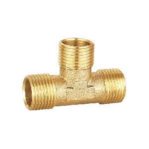 Male tee brass pipe fitting A-9016